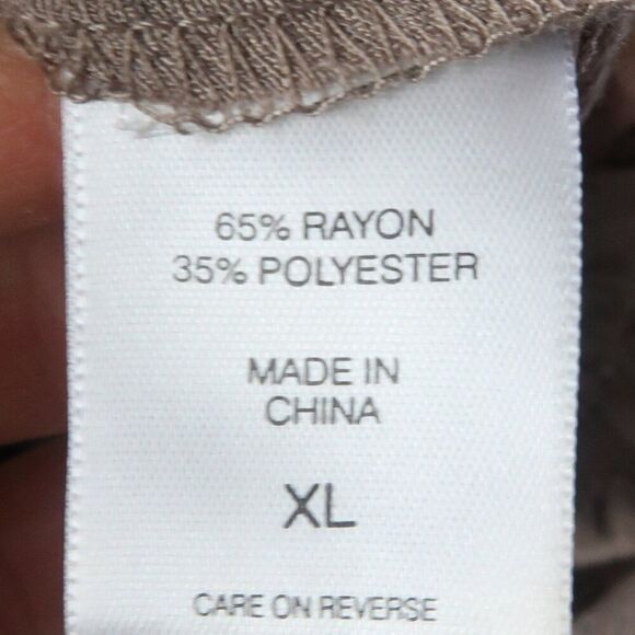 SOHO STREET TAUPE LIGHTWEIGHT PULL ON CASUAL PANTS WITH TASSLE DETAIL SIZE XL - Picture 3 of 9